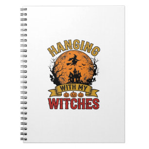 Carnet Chemise vintage Halloween avec mes sorcières De