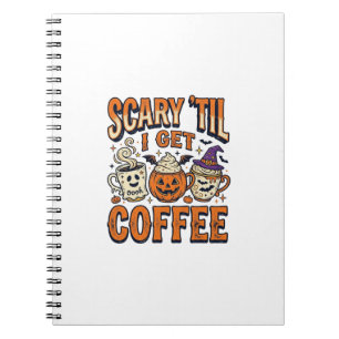 Carnet Chemise vintage Halloween Café Épouvantable jusqu'