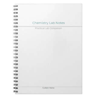Carnet Chemistry Lab Notes – Custom Name