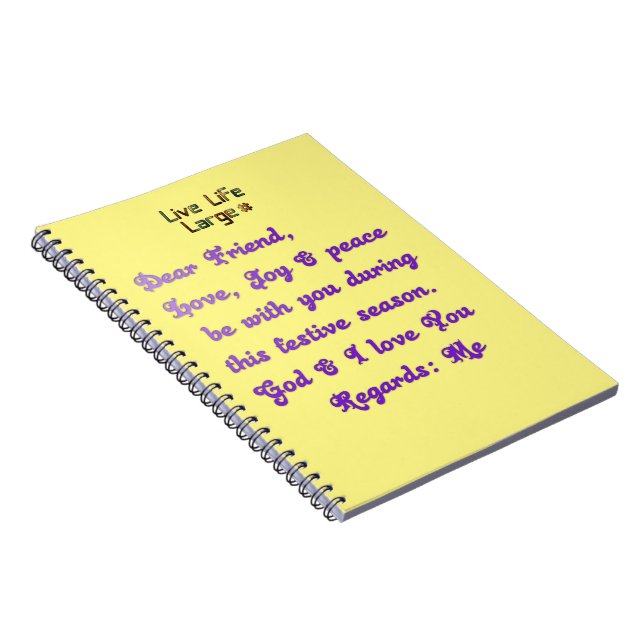 Carnet Cher ami Vie Vie Grande (Côté Droit)