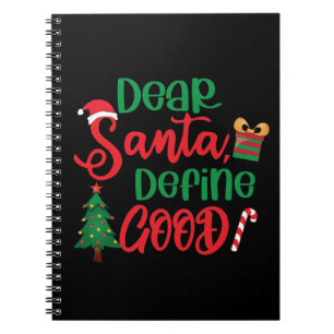 Carnet Cher Père Noël Définir bon Noël drôle