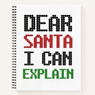 Carnet Cher Père Noël, je peux vous expliquer Christmas N