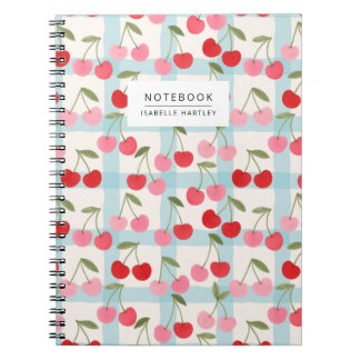 Carnet Cherry Gingham Check Pattern in Red and Pink