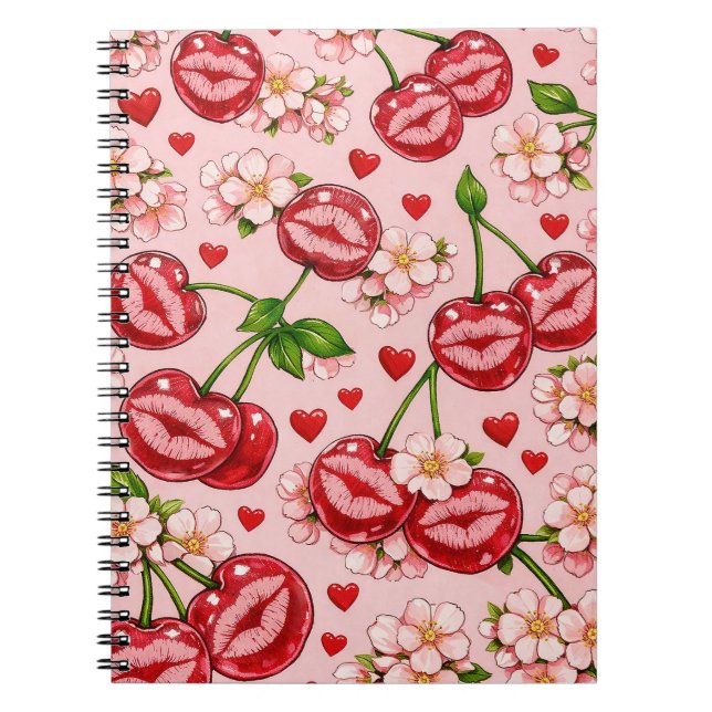 Carnet Cherry Kiss Notebook (Devant)