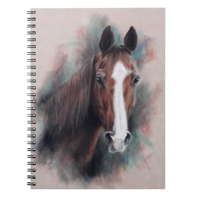 Carnet Chestnut Quarter Cheval tête (Devant)