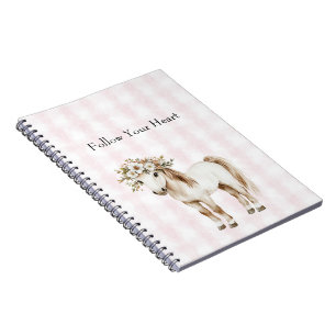 Carnet Cheval aux fleurs