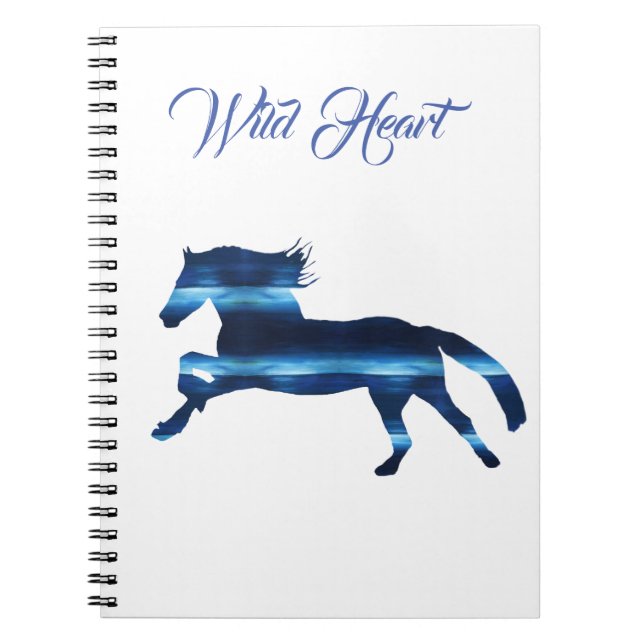 Carnet Cheval bleu (Devant)