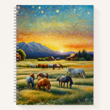 Cheval dans prairie de fleurs sauvages de la ferme