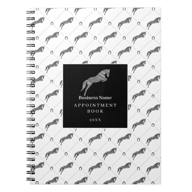 Carnet Cheval de saut | Scribble Horse | Entraîneur de ch (Devant)