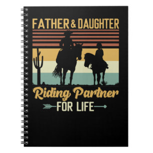 Carnet Cheval Equestre PèreFille Associé D'Équitation Pou