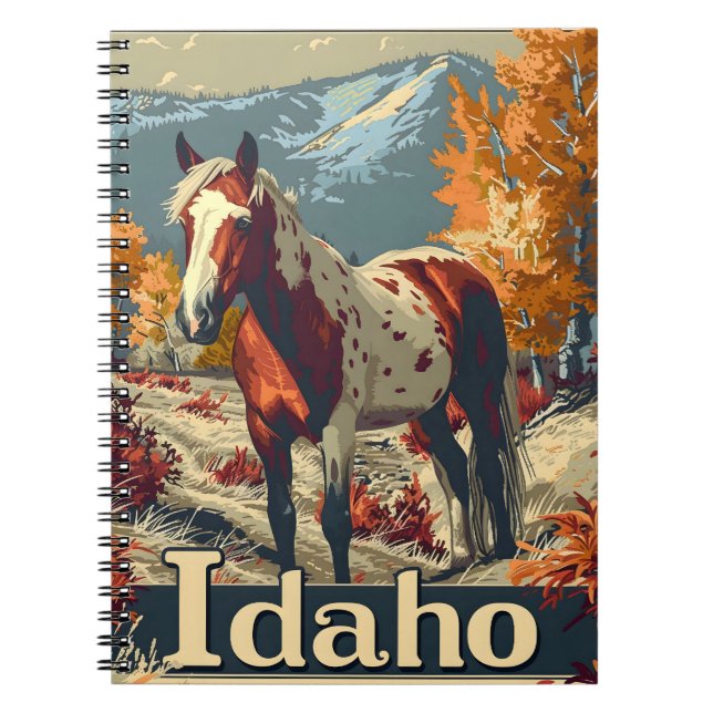 Carnet cheval Idaho Appaloosa (Devant)