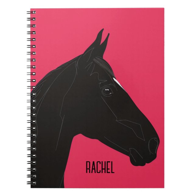 Carnet Cheval noir (Devant)