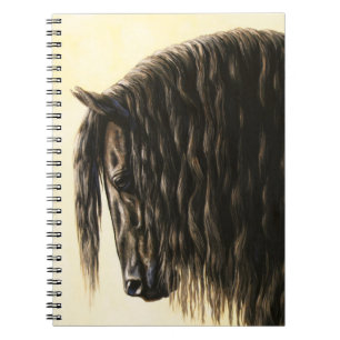 Carnet Cheval noir Friésien