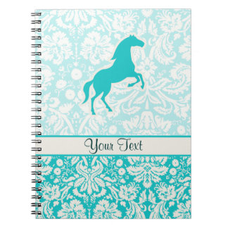 Carnet Cheval turquoise