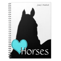 Chevaux de Coeur I Aqua Heart (arrière - plan blan