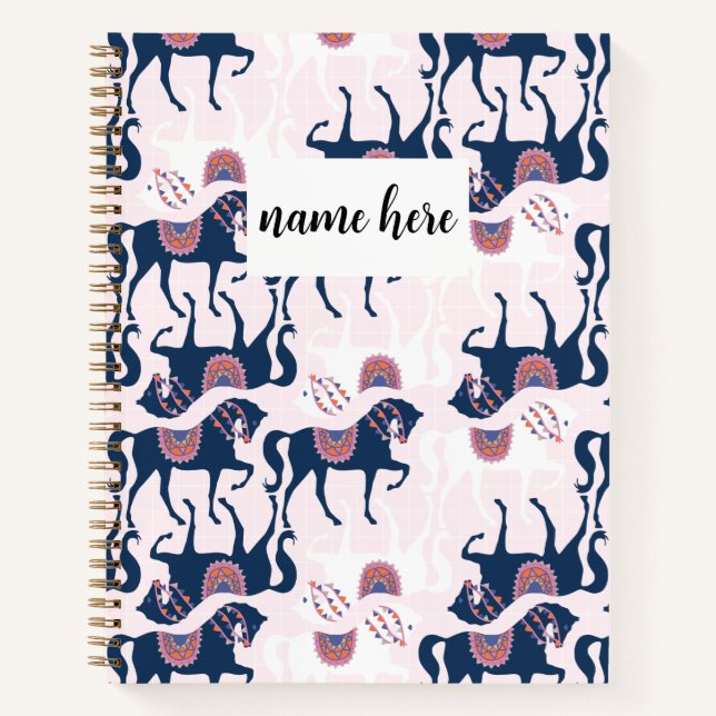 Carnet Chevaux personnalisé (Devant)