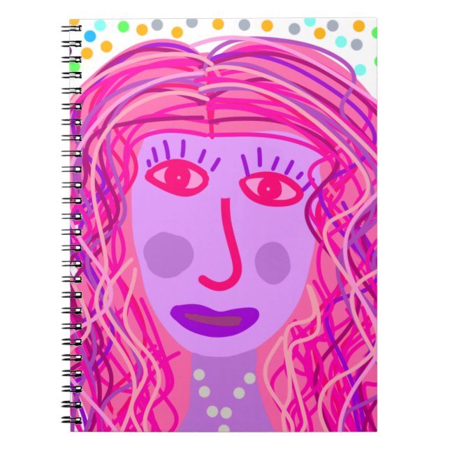 Carnet Cheveux : Un Portrait Abstrait (Devant)