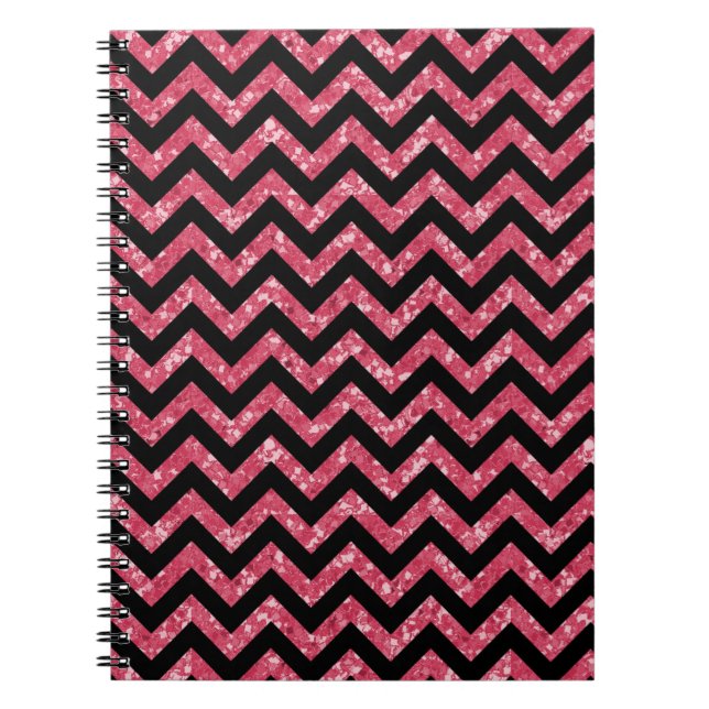 Carnet Chevron Parties scintillant Look (Devant)