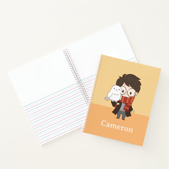 Carnet Chibi HARRY POTTER™ & Hedwig (Intérieur)
