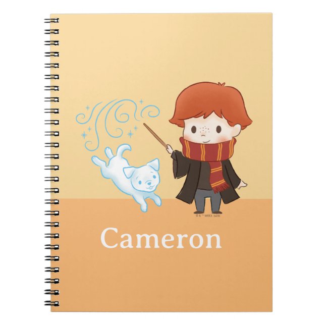 Carnet Chibi Ron Weasley Patronus (Devant)