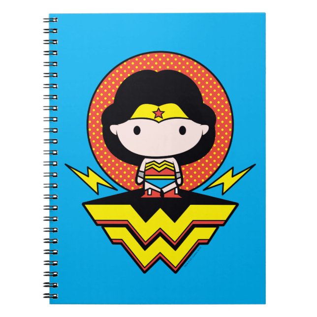 Carnet Chibi Wonder Woman avec Pois et logo (Devant)