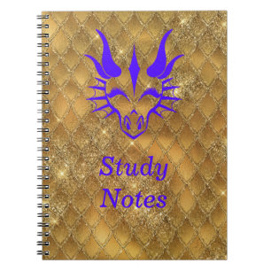 Carnet Chic Dragon Head & Gold Dragon Scales