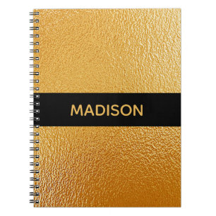 Carnet Chic Gold Foil personnalisé