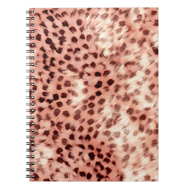 Carnet Chic Joli Rose Gold Leopard (Devant)