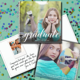 Carnet Chic Photo Graduation Party Guest Book