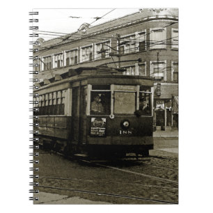 CARNET CHICAGO 63E ET OCCIDENTALE 1952 TROLLEY ART SEPIA