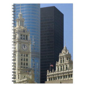 Carnet Chicago, Wrigley Building avec Trump Hotel &