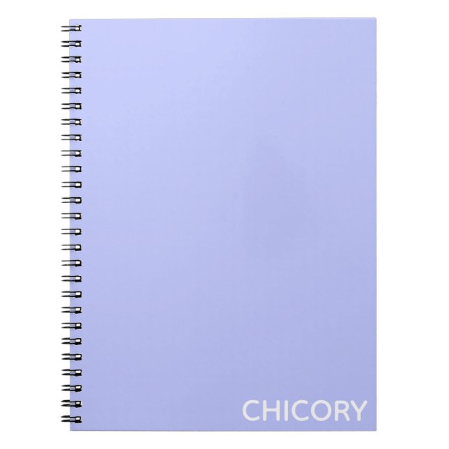 Carnet Chicorée Nom de couleur bleu Fleur (Devant)
