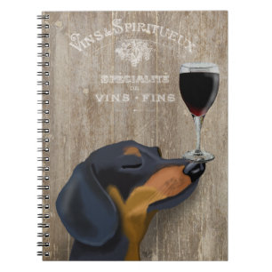 Carnet Chien Au Vin Dachshund