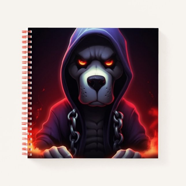 Carnet Chien Avec Chaine (Devant)
