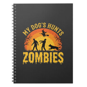 Carnet Chien Chasse Les Zombies Design Halloween