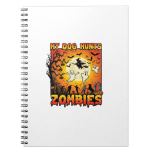 Carnet Chien Chasse Les Zombies Halloween Fantômes Sorciè