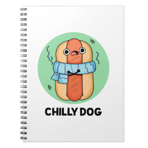 Carnet Chien chéri Funny Chili Hot Dog Pun