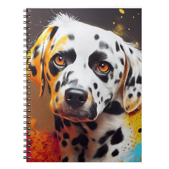 Carnet Chien Dalmatien animal familier adorable compagnon (Devant)