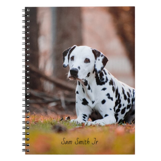 Carnet Chien dalmatien personnalisé (Devant)