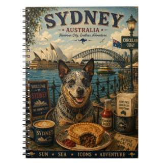 Carnet Chien de berger australien à Sydney Art de voyage
