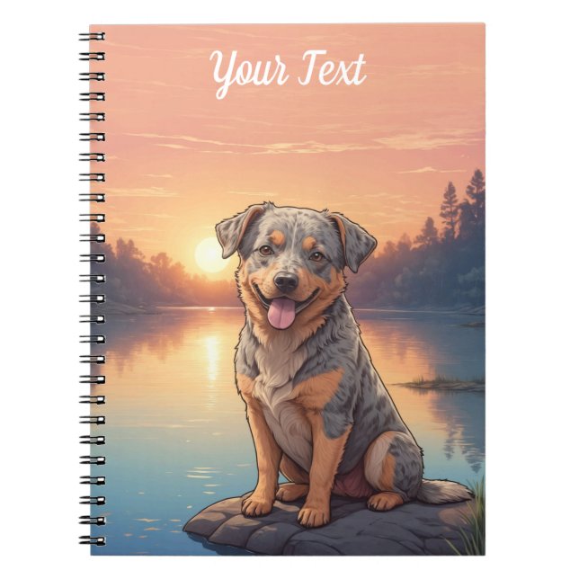 Carnet Chien de bétail australien par lac (Devant)