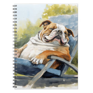 Carnet Chien De Chien De Chien Français Se Détendre Dans 