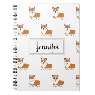 Carnet Chien de corgi royal personnalisé