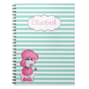 Carnet Chien Fille Mignonne Sur Des Bandes Blanches De Mo
