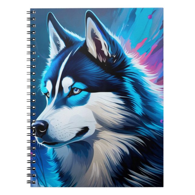 Carnet Chien Husky (Devant)