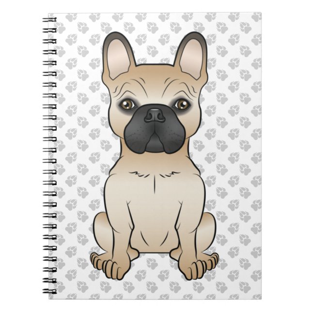 Carnet Chien-taureaux français / Chien et pattes de dessi (Devant)