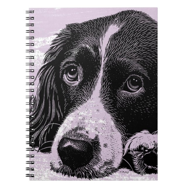 Carnet Chien vintage (Devant)