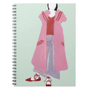 Carnet Chiffre debout de mode - veste surdimensionnée