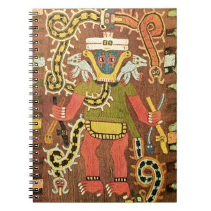 Carnet Chiffre mythologique brodé, Paracas Necropoli