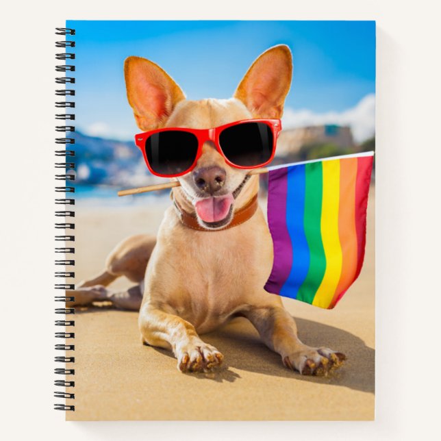Carnet Chihuahua Dog à la plage (Devant)